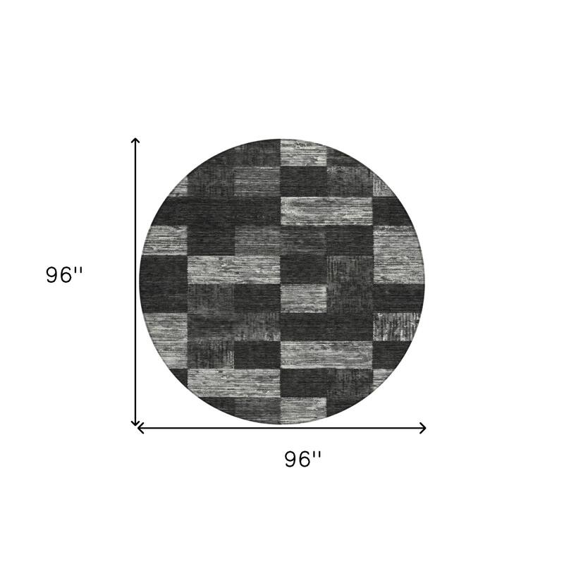 HomeRoots Geometric Transitional Rectangle Outdoor Rug