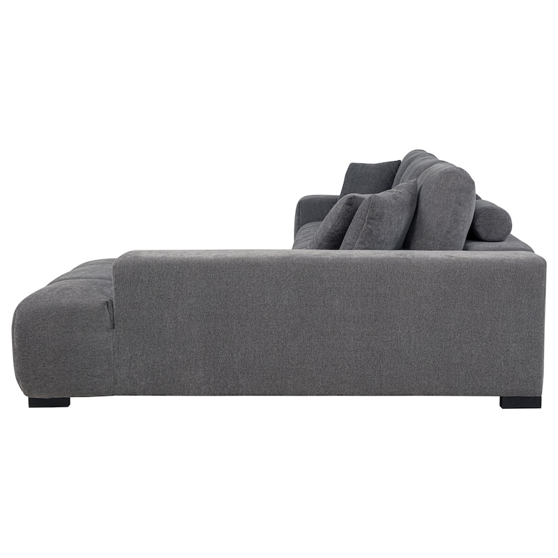 Octavia Upholstered Sectional Chaise Sofa - 119.25" x 79.5" x 35.5"