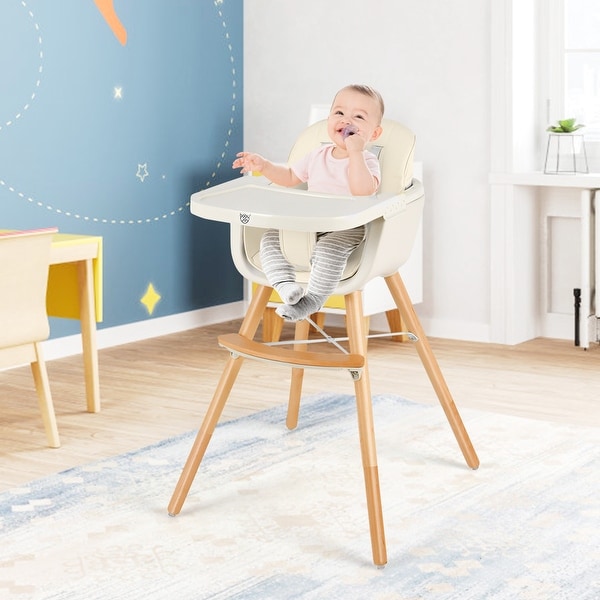 3 in 1 wooden high chair