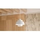 preview thumbnail 8 of 7, Lumi 1-Light Matte White Pendant