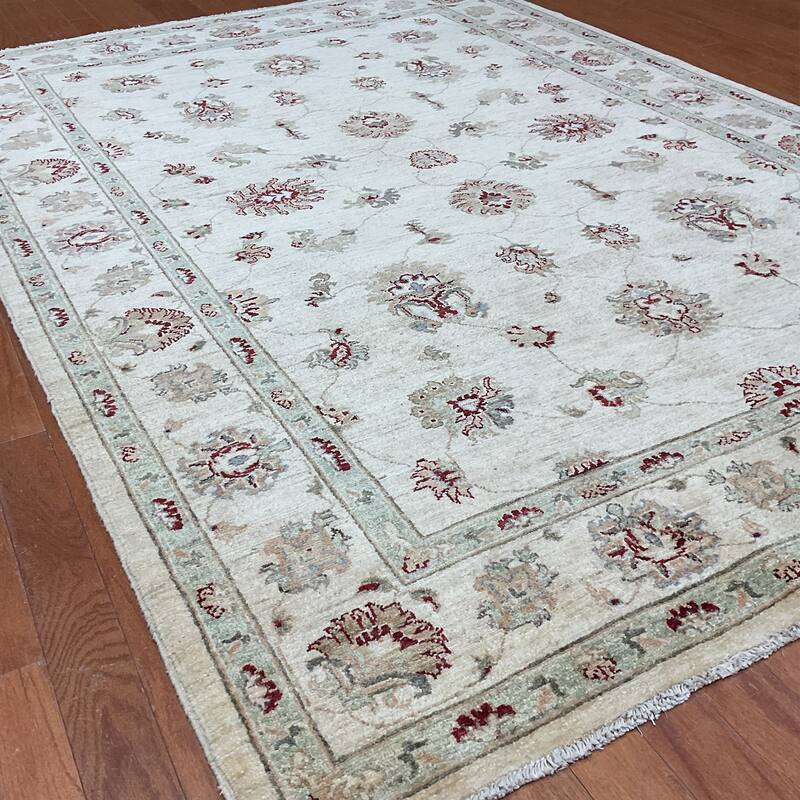 HERAT ORIENTAL Handmade Oushak Wool Rug - 5'7" x 7'11"