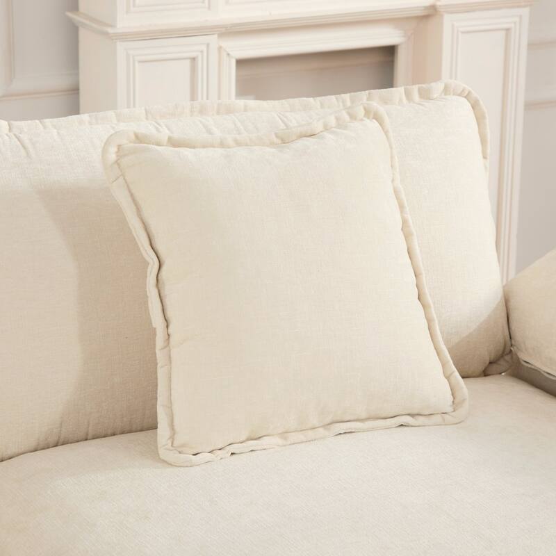 Modern Sectional Couch, for Living Room Bedroom and Apartment, Comfy Double Layer Upholstered Seat Cushion