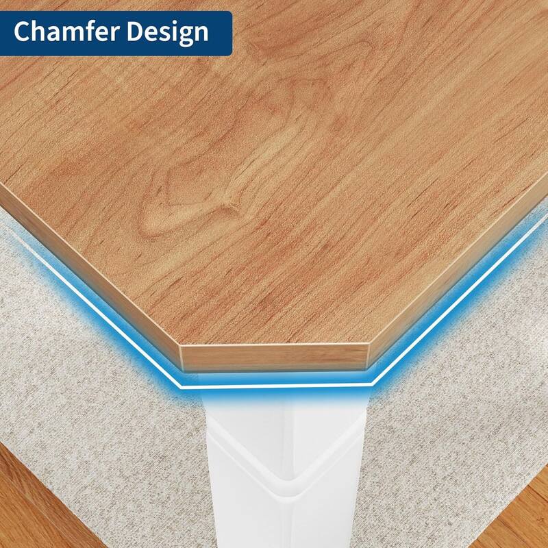 79" Large Industrial Dining Table for 6-8 People for Kitchen, Dining Room, Walnut (Only Table)