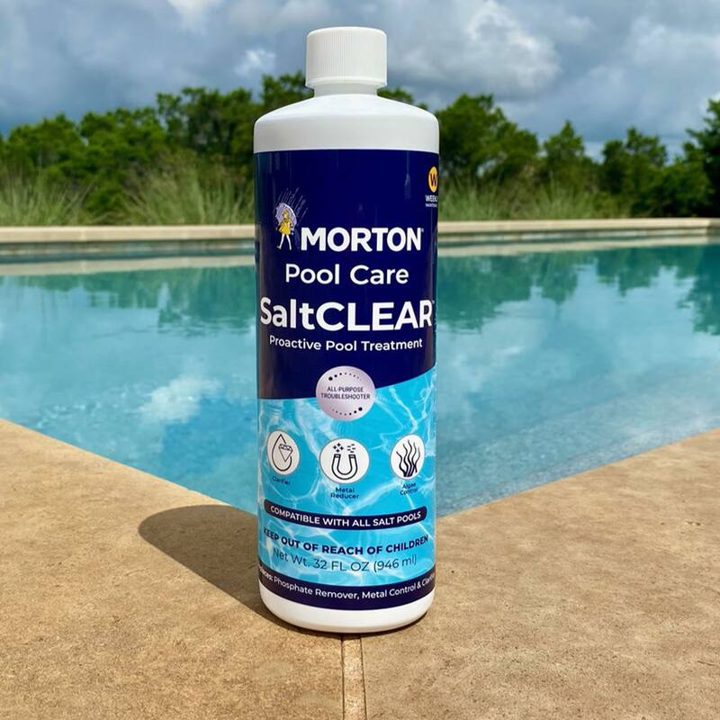 Morton Pool Care SaltCLEAR Salt Water Swimming Pool Proactive Treatment, 32 Oz - 2