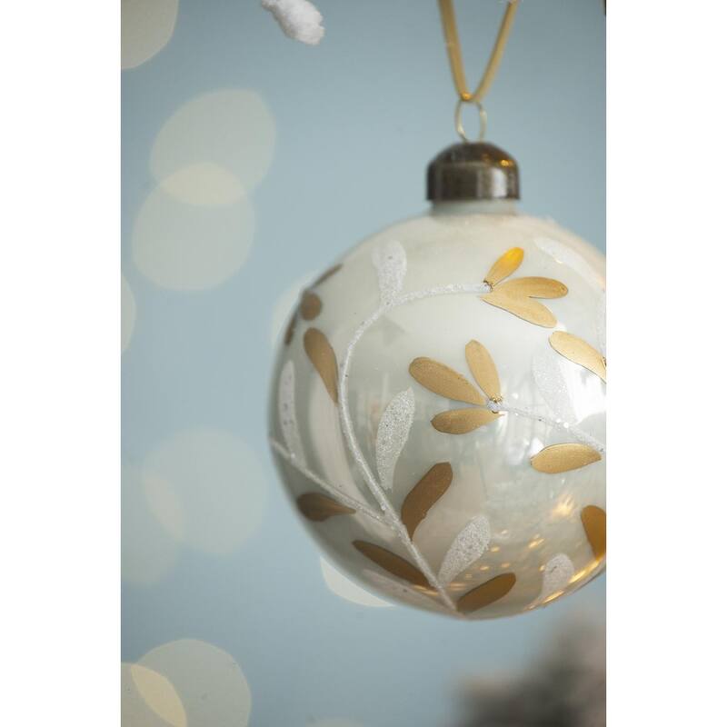 D3" Christmas Ball Ornaments, Glass Decorative Hanging Ball Christmas Tree Ornaments for Holiday Party, Set of 12