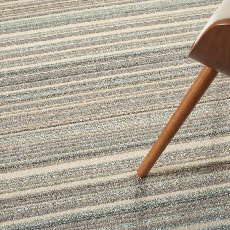 Nourison Marmara Contemporary Coastal Stripe Linear Area Rug