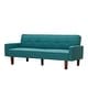 preview thumbnail 7 of 6, Adjustable Eucalyptus Tufted Sofa Bed Sleeper with Manual Recline, Backrest Pull Buckle and Cushion Pull Point, Green