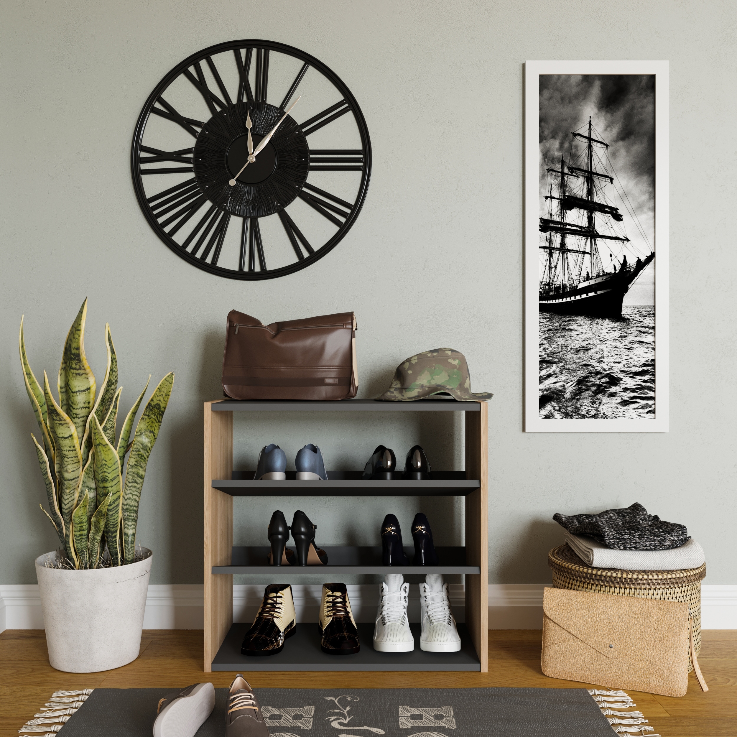 Marcey Modern Shoe Rack