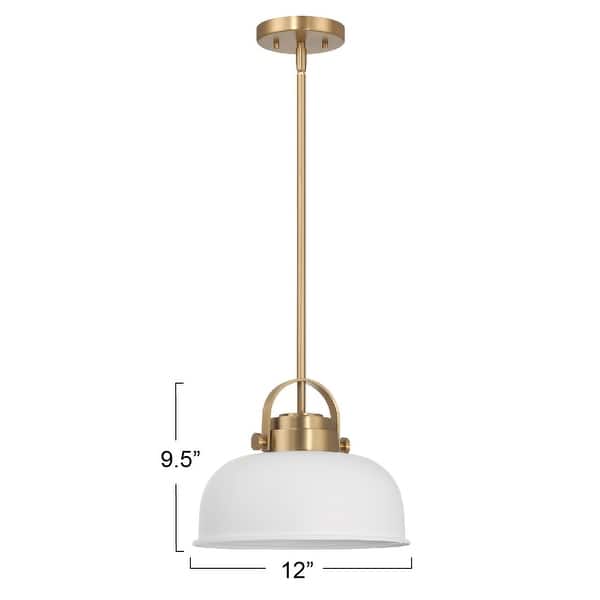 dimension image slide 0 of 2, Arte Metal 2-Tone Ceiling Light - 12.0"L x 12.0"W x 9.5"H