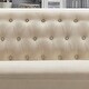 preview thumbnail 45 of 70, Moser Bay Arete Upholstered Tufted Settee Chesterfield Style Loveseat, Velvet or Linen