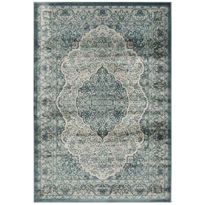 SAFAVIEH Paradise Hledis Modern Viscose Rug - 5'3" x 7'6" - Light Blue/Blue