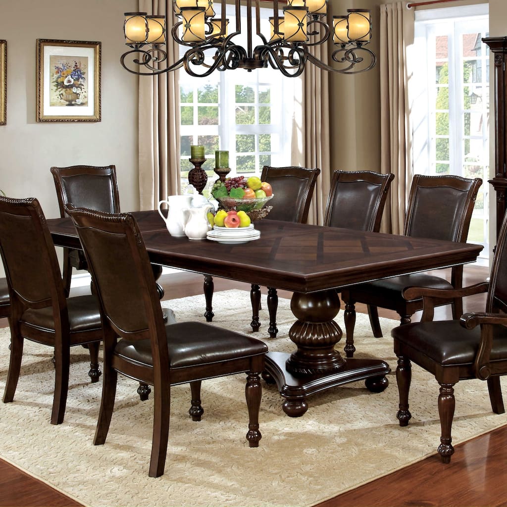 Copper Grove Madzharovo Brown Cherry 103-inch Expandable Dining Table