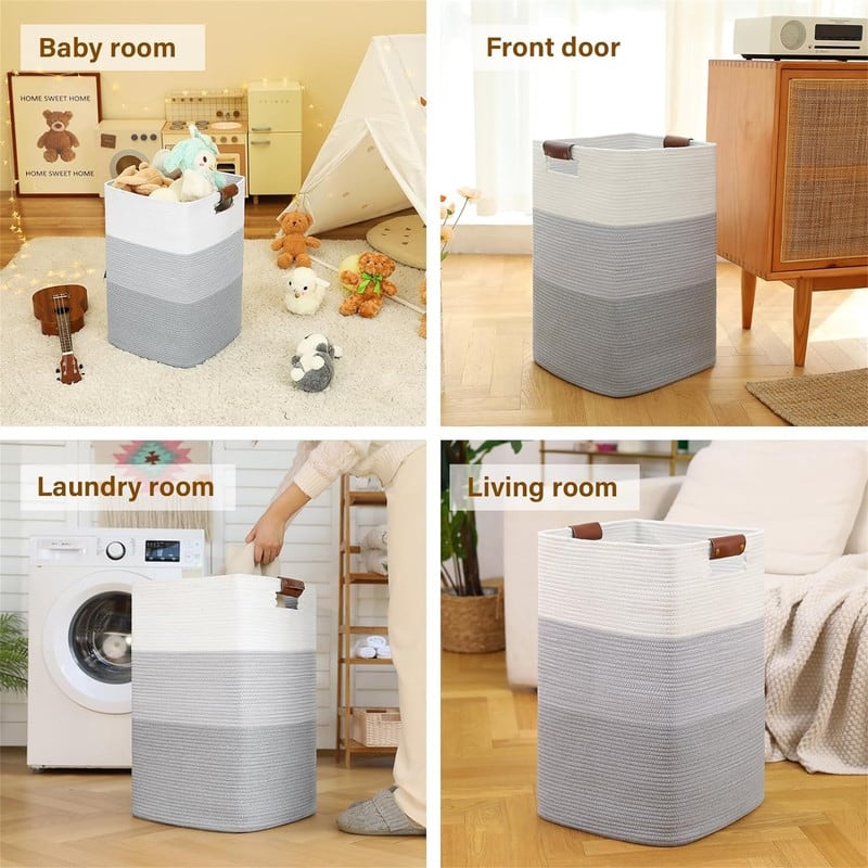 Laundry Hamper 90L Extra Large Laundry Basket - 15.7"L x 15"W x 23.6"H