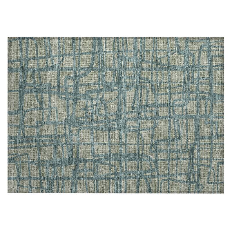 Machine Washable Indoor/ Outdoor Modern Centurion Chantille Rug