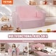 preview thumbnail 20 of 47, Kids Couch, Toddler Couch Sofa Bed Fold Out, Convertible Sofa to Lounger, Kids Chair Seat Playroom Furniture