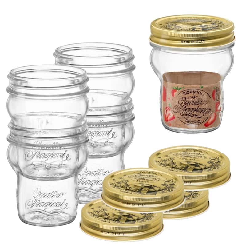 Bormioli Rocco Quattro Stagioni Stacking Jar Set - Set of 4