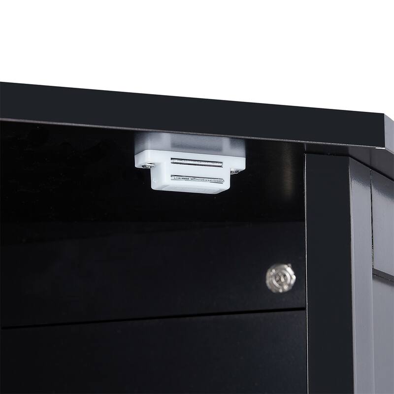 Bathroom Triangle Corner Storage Cabinet with Adjustable Shelf