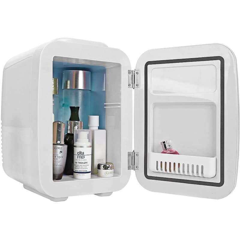 Caynel 4 Liter Portable Cooler and Warmer Mini Fridge for Home, Car