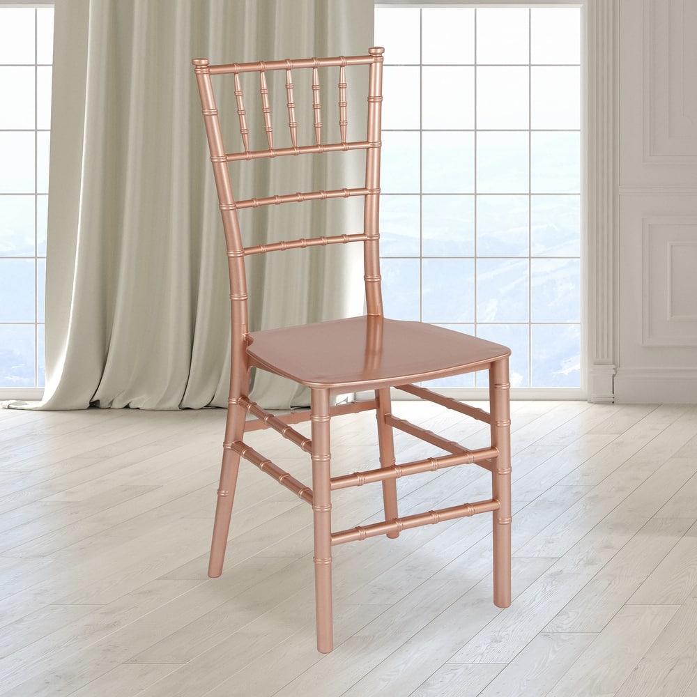 Resin Stackable Chiavari Chair - 15"W x 18.75"D x 35"H - 15"W x 18.75"D x 35"H