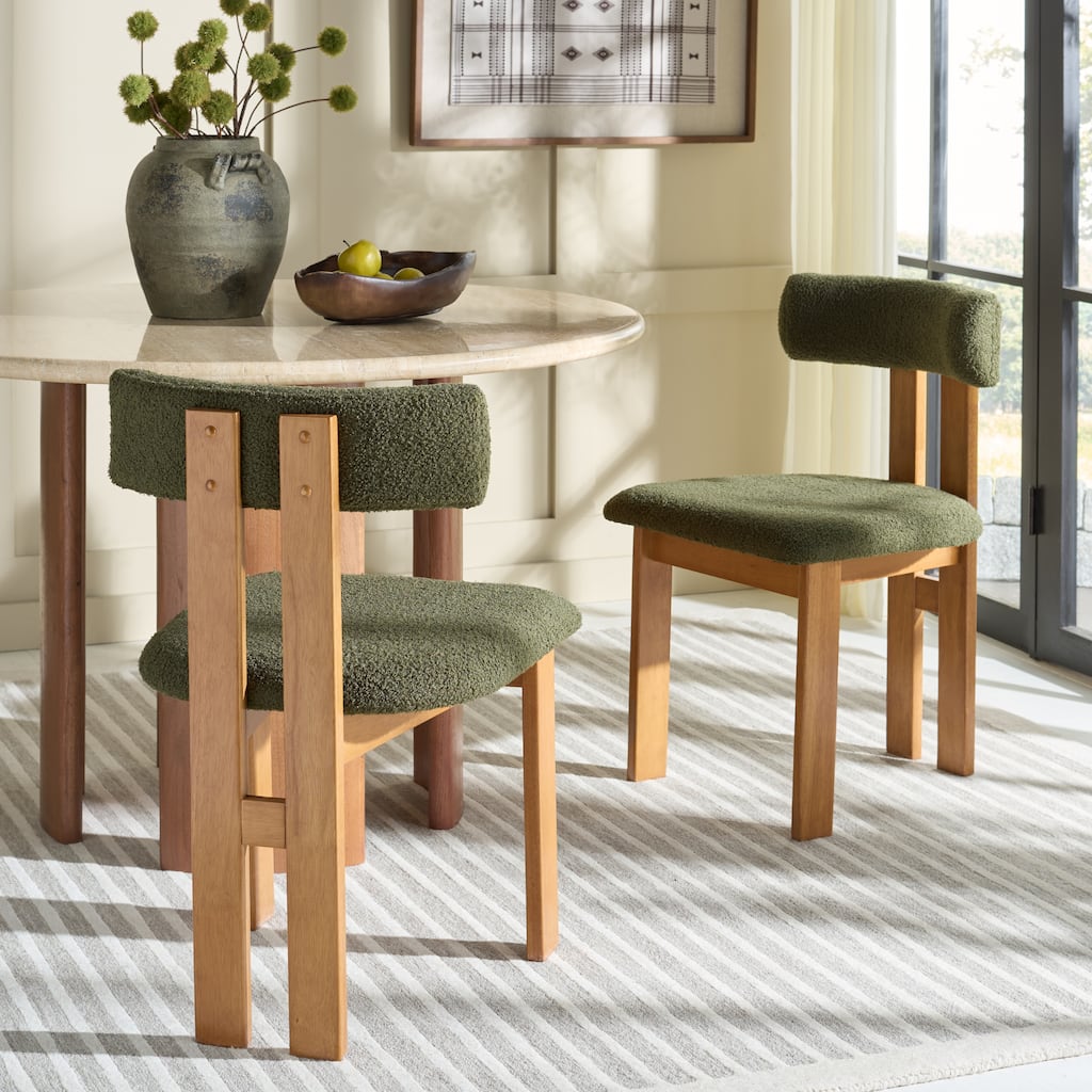 SAFAVIEH HOME Calamo Dining Chair (Set of 2) - 20"W x 19"D x 31"H