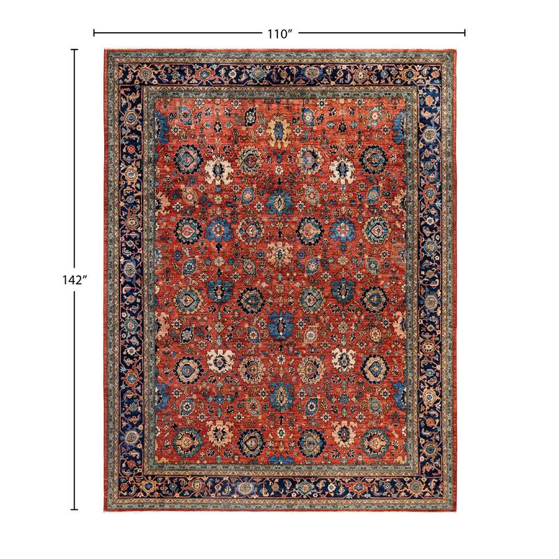 Serapi One-of-a-Kind Hand-Knotted Area Rug - Red - 9' 2" x 11' 10"