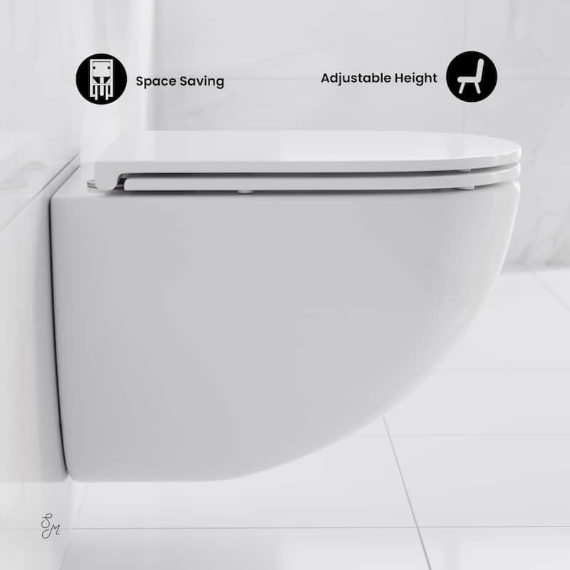 St. Tropez Wall-Hung Toilet Bowl Only In Matte White