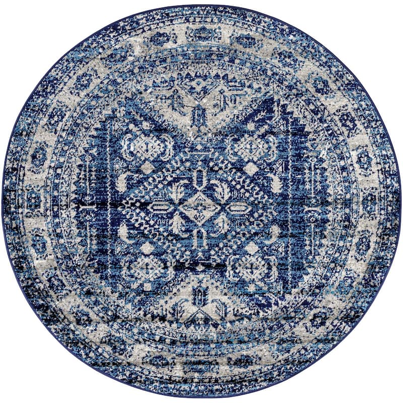 Livabliss Monte Carlo Updated Traditional Medallion Area Rug
