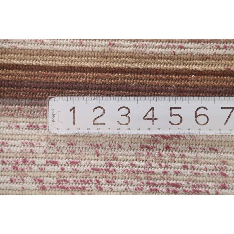 Abstract Modern Oriental Accent Rug Handmade Wool Carpet - 2'9"x 4'8"