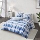 preview thumbnail 5 of 11, Tie Dye Blue Cotton Printed Comforter Set by CosmoLiving