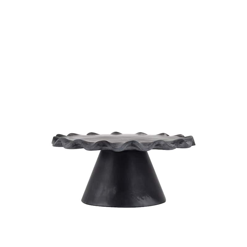 Black Resin Cake Stand Small