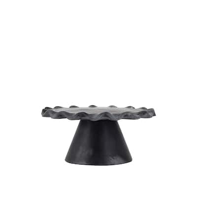 Black Resin Cake Stand Small