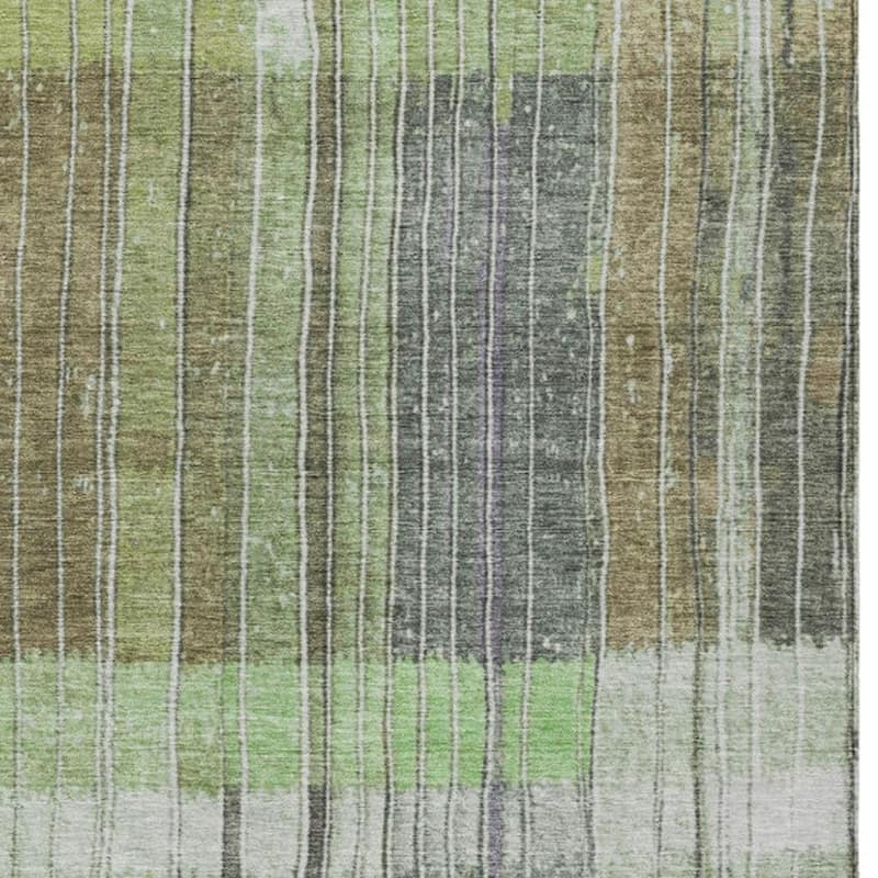 HomeRoots Striped Transitional Rectangle Outdoor Rug