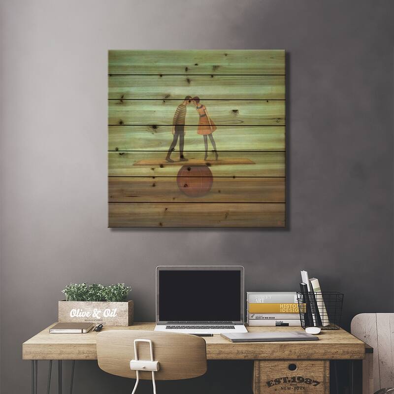 Finding Equilibrium Print On Wood by Duy Huynh - Multi-Color
