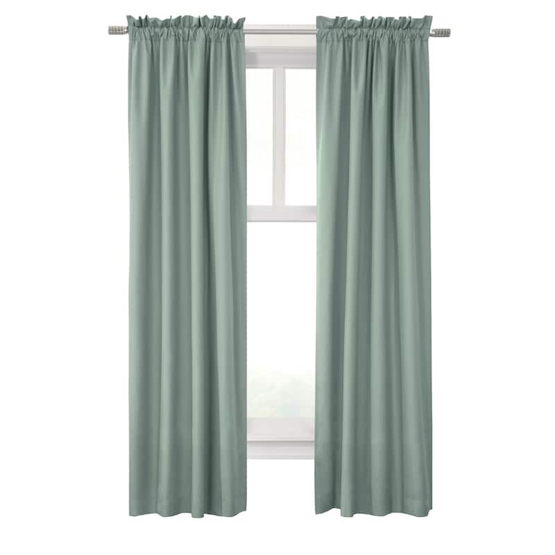 ThermaLogic Prescott Insulated Room Darkening Solid Curtain Panel Pair
