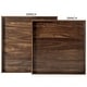 preview thumbnail 33 of 76, KINWELL Square Black Walnut Wood Serving Tray Ottoman Tray with Handles