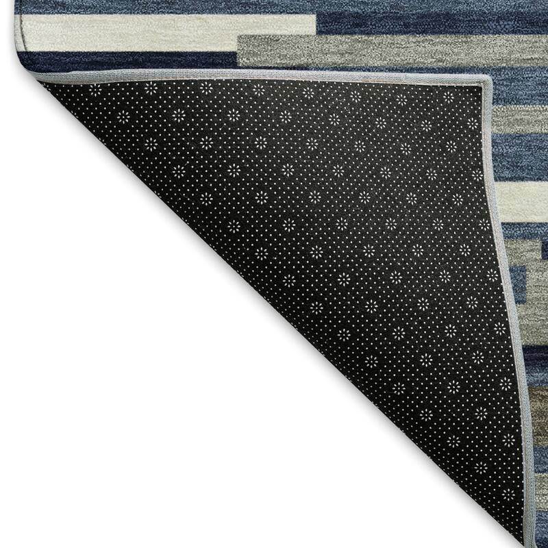 Premium Washable Super Soft Geo Stripes Mayfield Rug