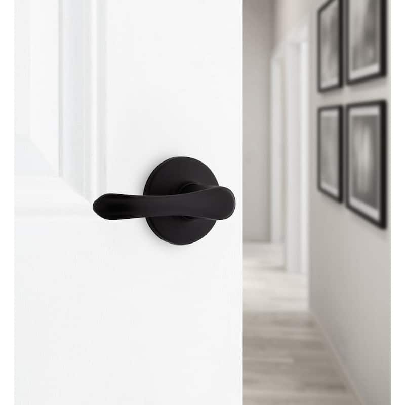 Kwikset Grapevine Passage Door Lever Set with Round Rose from the