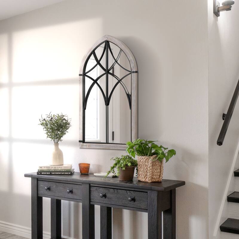36.5" x 23.5" Large Farmhouse Wall Mirror for Wall Decor