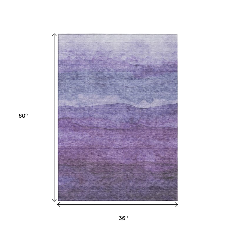HomeRoots Abstract Modern Rectangle Outdoor Rug