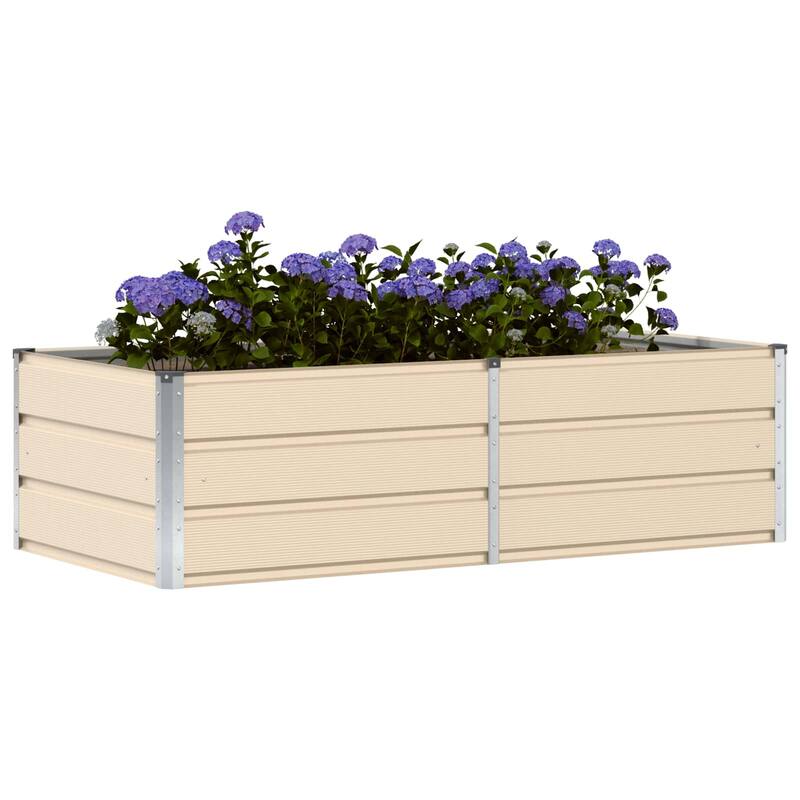 vidaXL Planter in Steel - 62.99 x 31.50 x 17.72