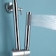 preview thumbnail 45 of 58, Outdoor 10 Inch Round Rain Shower Set with Handheld Shower (Adjustable Slider)