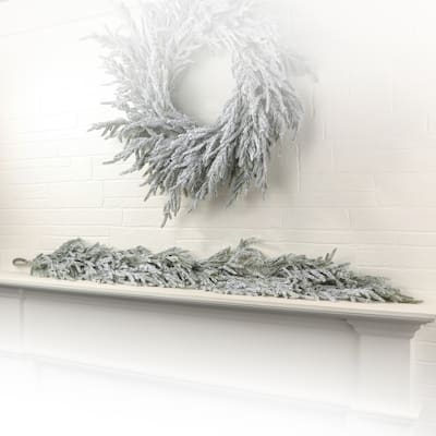 60" Real Touch Flocked Norfolk Pine Garland - Green - 60-Inch