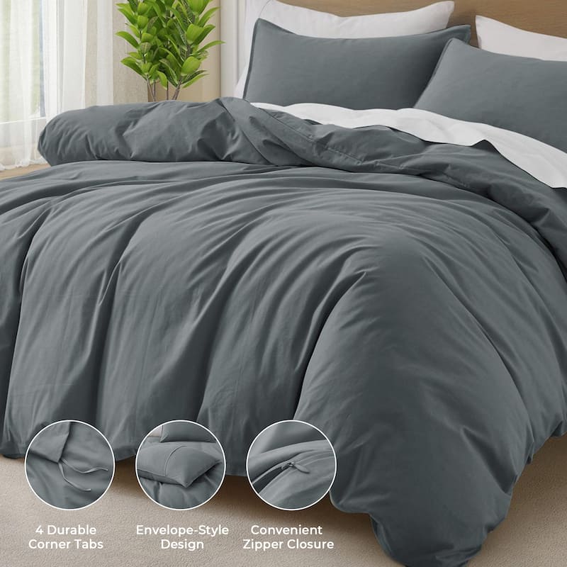 All Season 100% Cotton Soft & Breathable Duvet Cover Set