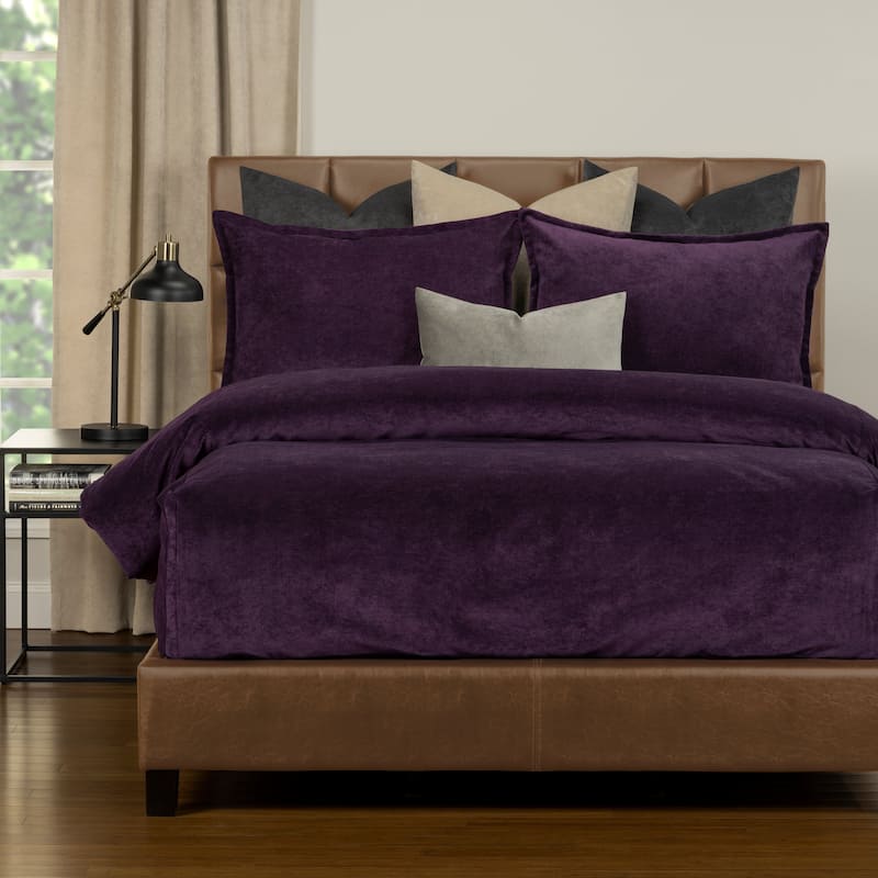 Mixology Padma 7 Piece Bedcap Comforter Set - Aubergine - Full