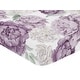preview thumbnail 3 of 4, Sweet Jojo Designs Lavender Purple Boho Shabby Chic Floral Girl Fitted Crib Sheet Lilac Ivory Bohemian Vintage Watercolor Garden