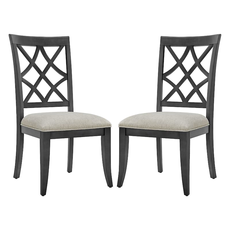 Set of 2 Mid-Century Retro Upholstered Dining Chairs
