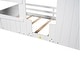 preview thumbnail 7 of 38, Wood House Bed with Roof & Door, Window and Guardrail