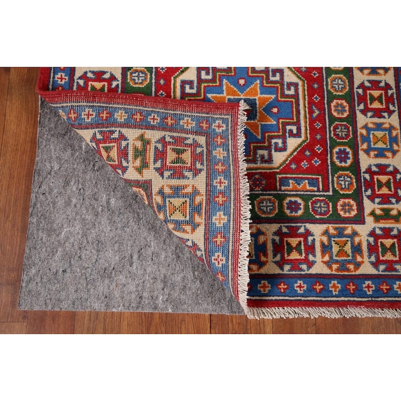 Kazak Oriental Runner Rug Handmade Traditional Red Wool Carpet - 2'9" x 13'1"