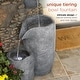 preview thumbnail 6 of 9, Alpine Corporation 42" Tall Outdoor 4 Tier Stone Bowl Fountain with LED Lights