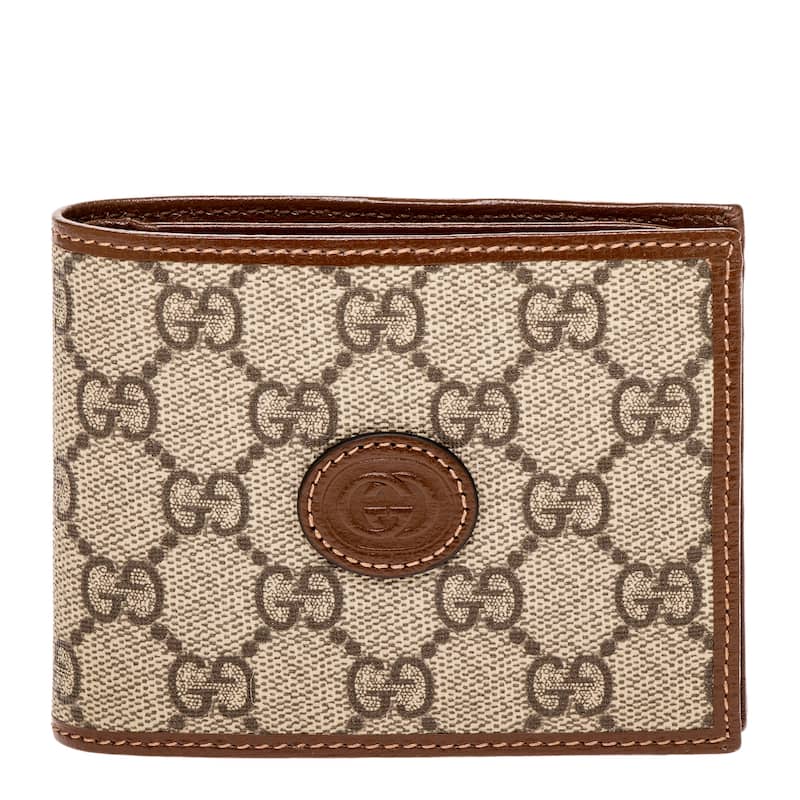 Gucci GG Bifold Wallet with Removable Card Case - Brown